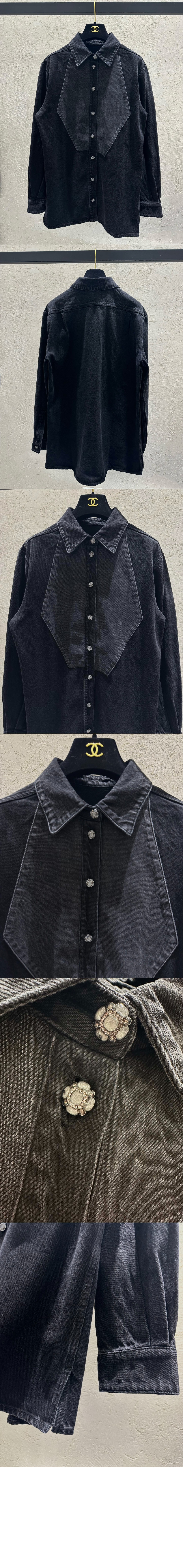 샤넬 로고 셔츠