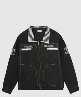샤넬 로고 프린트 재킷