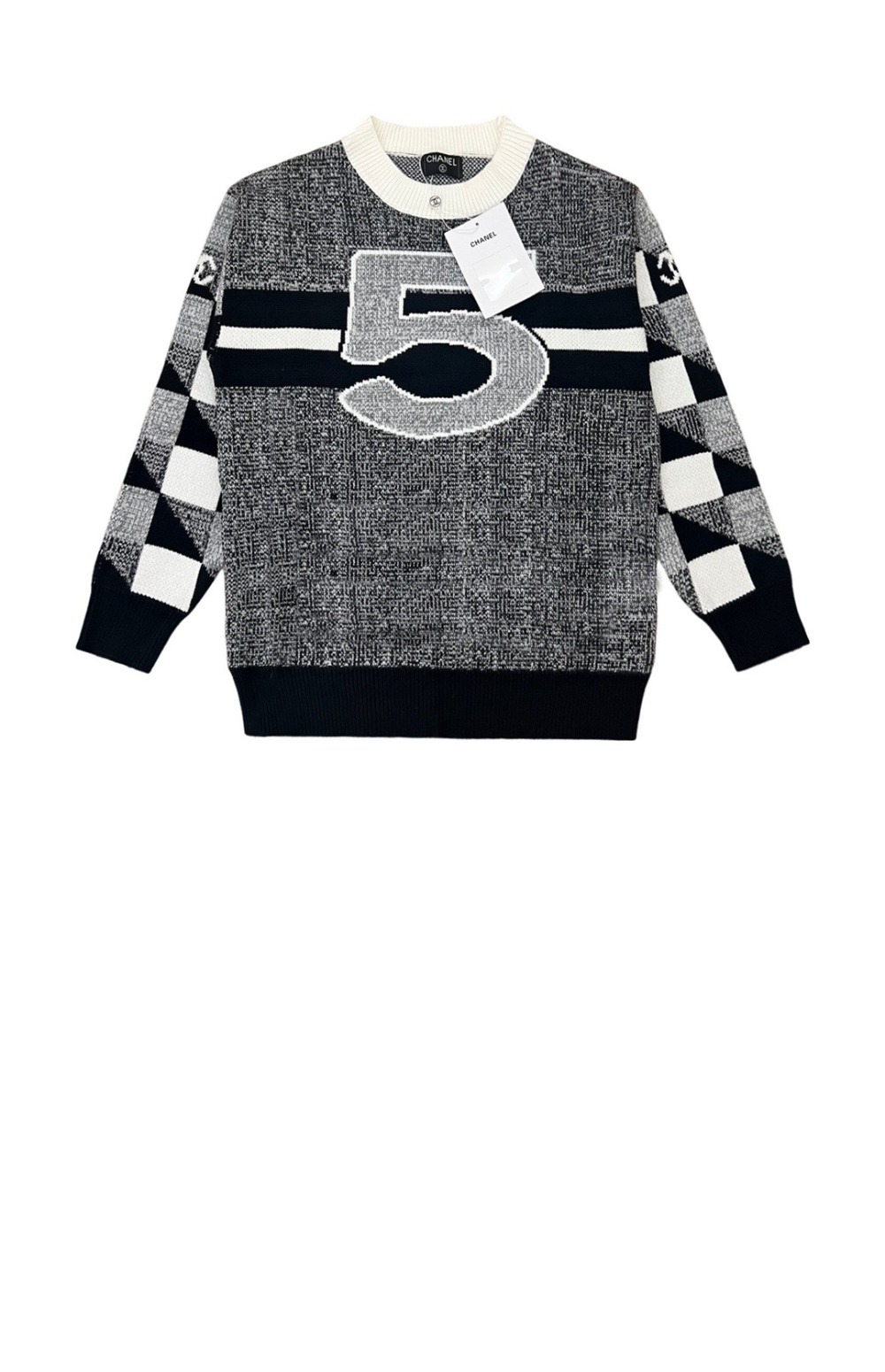 샤넬 플라워 코튼 톱