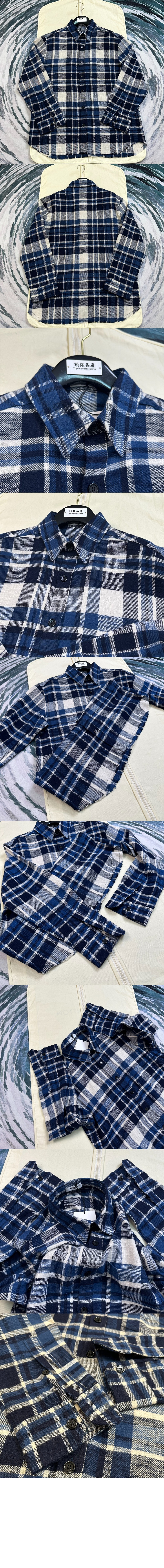 셀린느 체크 셔츠