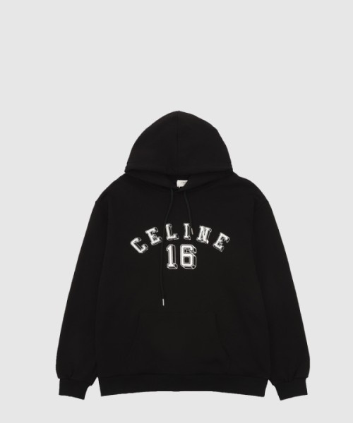 셀린느 루즈 후디 코튼 플리스