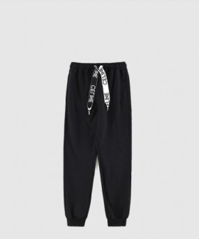 셀린느 로고 드로스트링 조거 팬츠