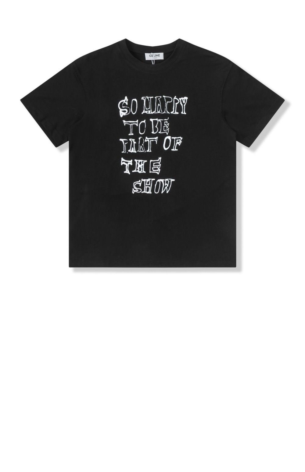 셀린느 로고 프린트 반팔