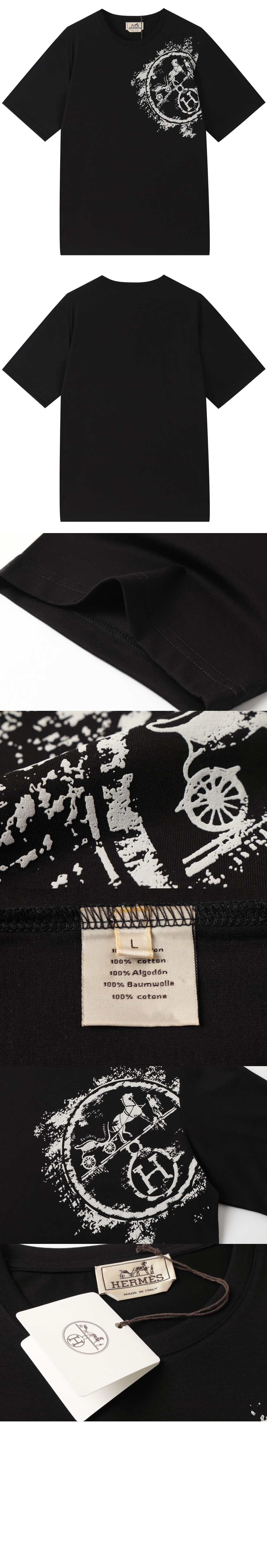 에르메스 플라워 코튼 톱