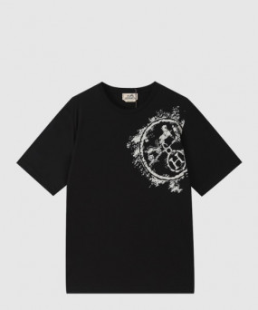 에르메스 플라워 코튼 톱