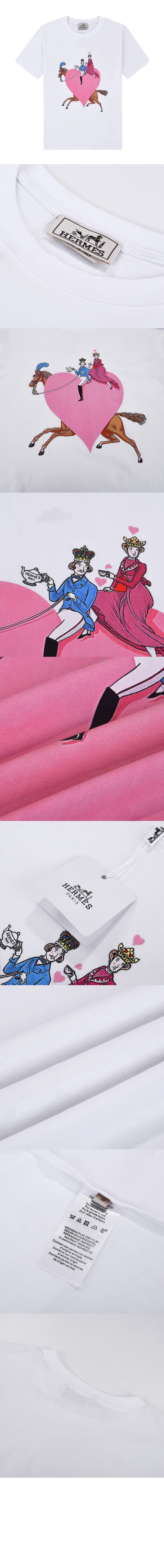 에르메스 플라워 코튼 톱