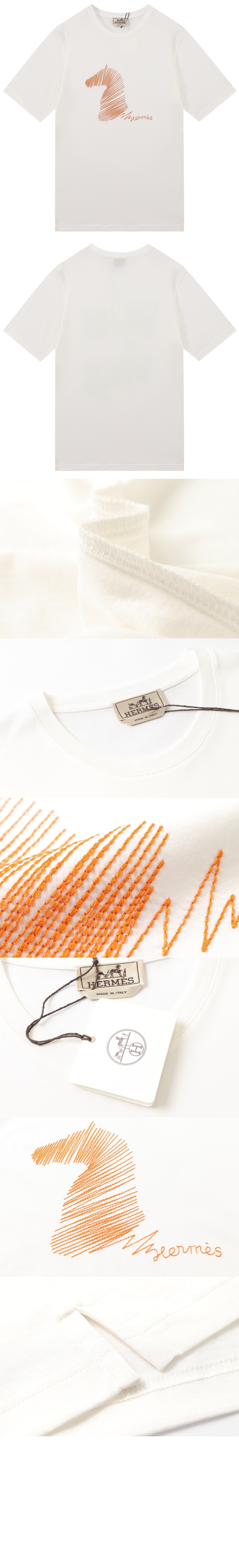 에르메스 플라워 코튼 톱