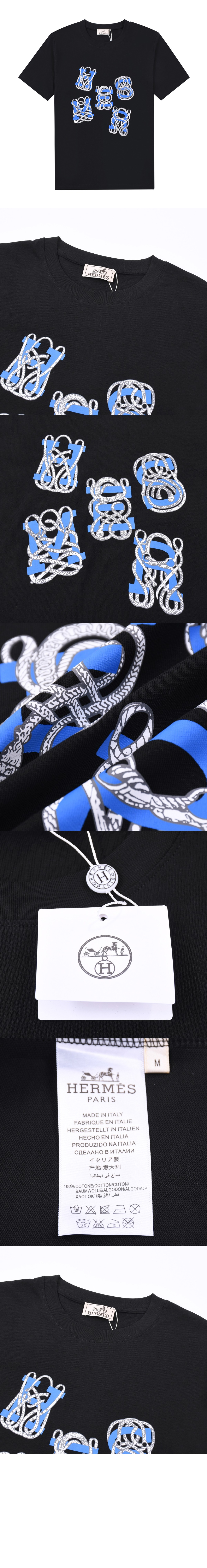 에르메스 플라워 코튼 톱