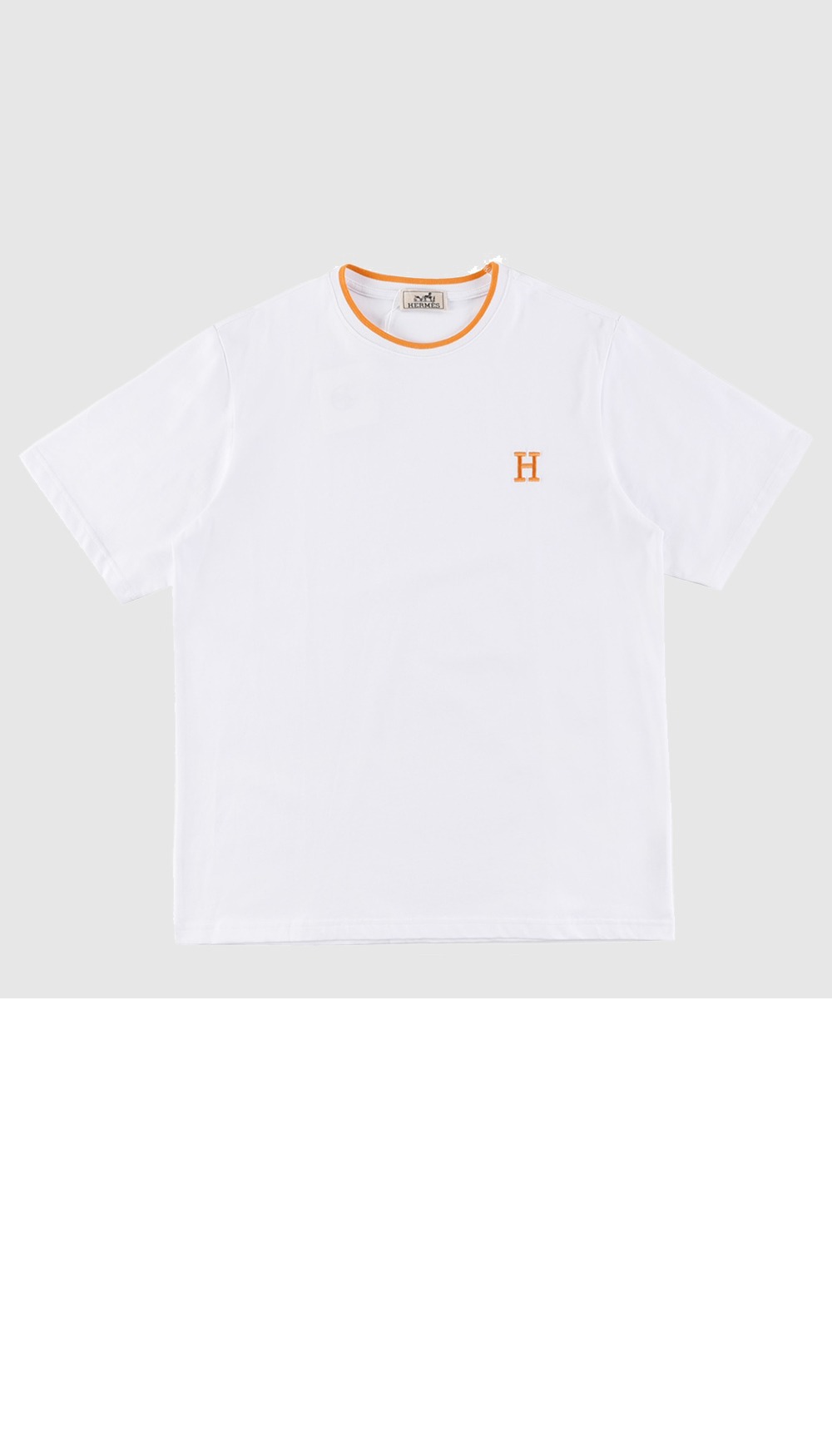 에르메스 로고 프린트 반팔