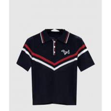 톰브라운 프린트 니트 톱