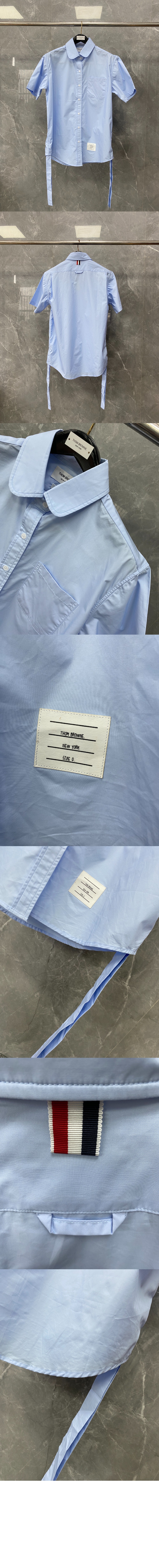 톰브라운 로고 프린트 반팔