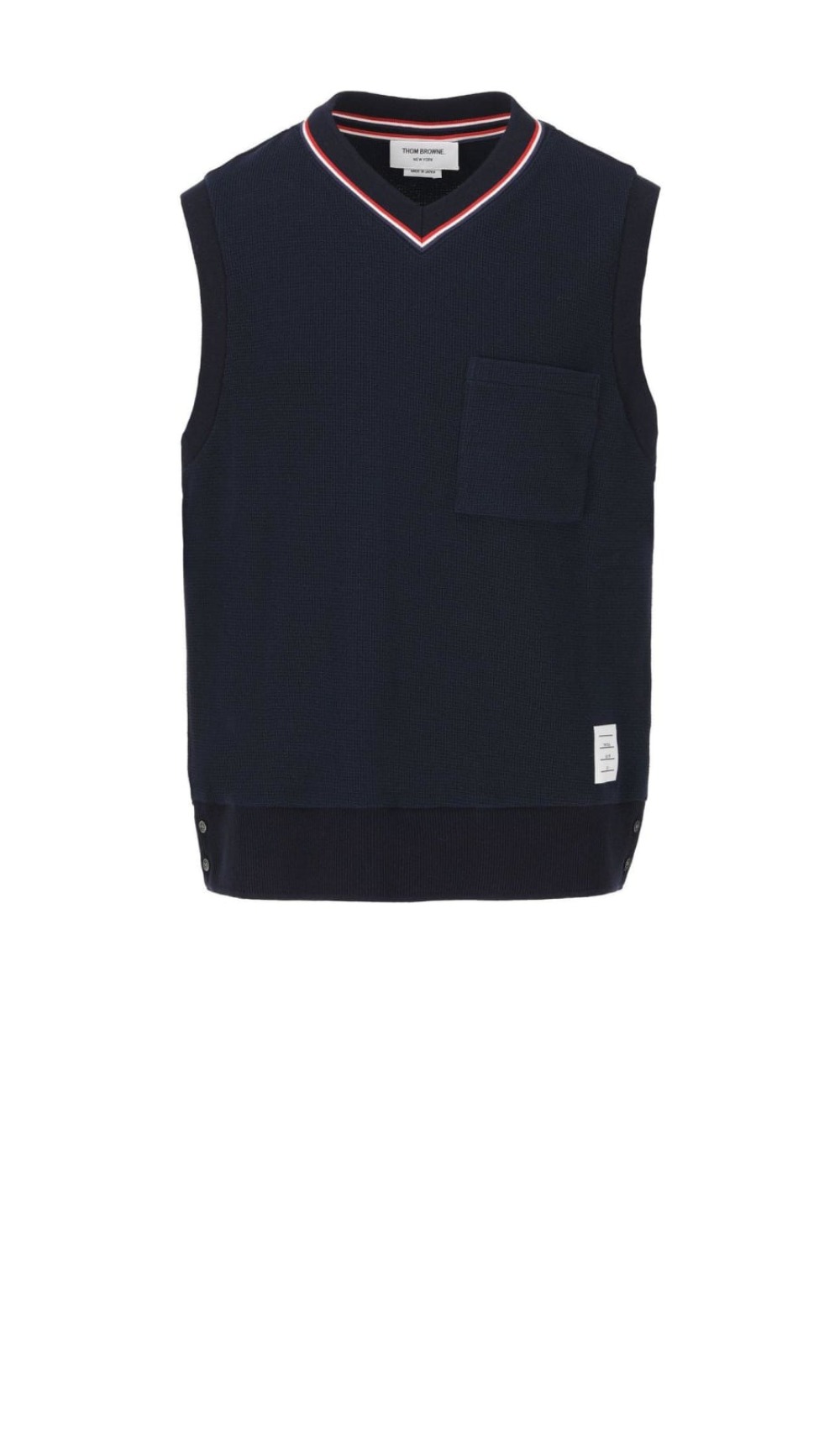 톰브라운 로고 프린트 반팔