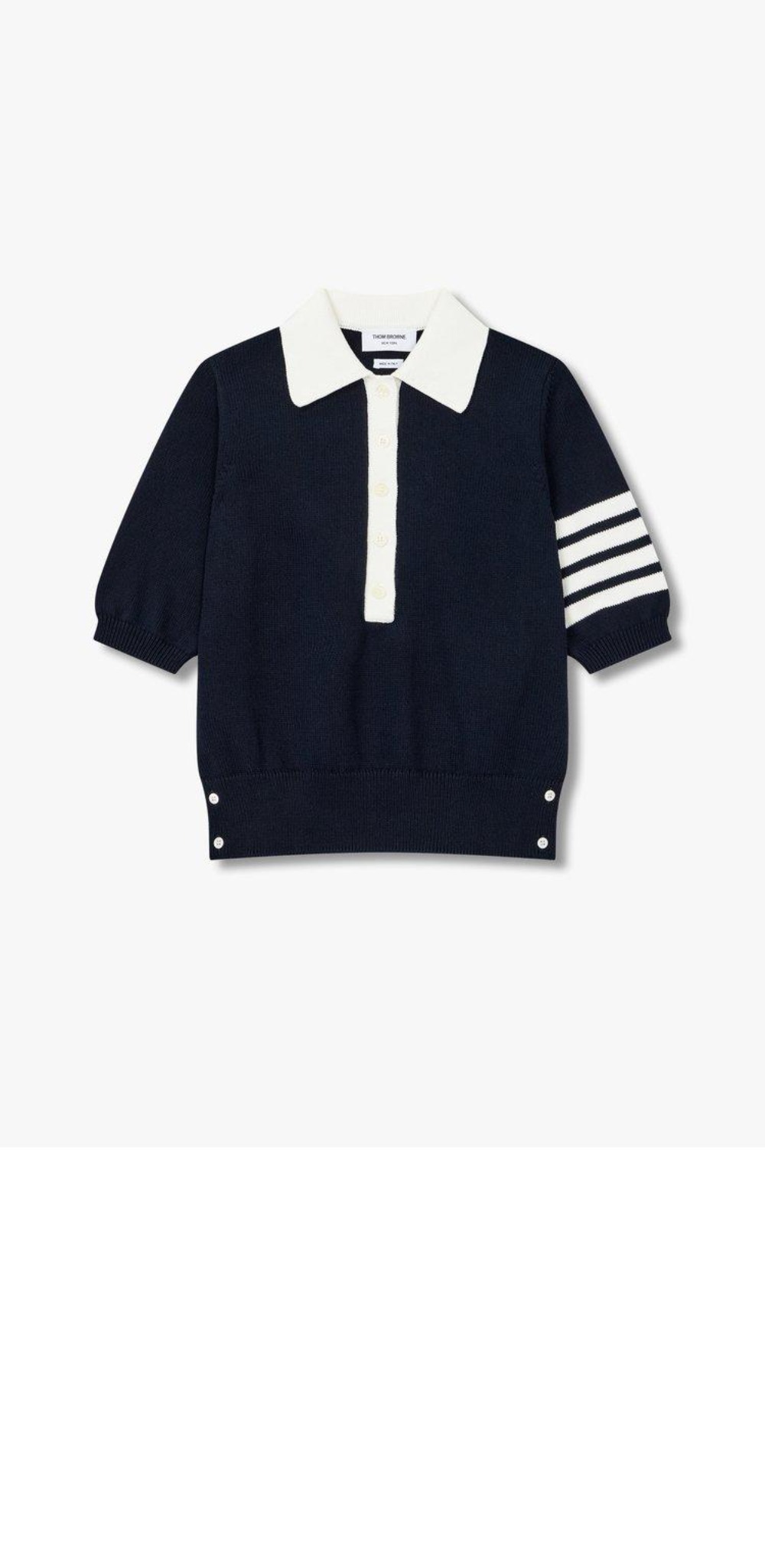 톰브라운 로고 프린트 반팔