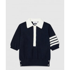 톰브라운 로고 프린트 반팔