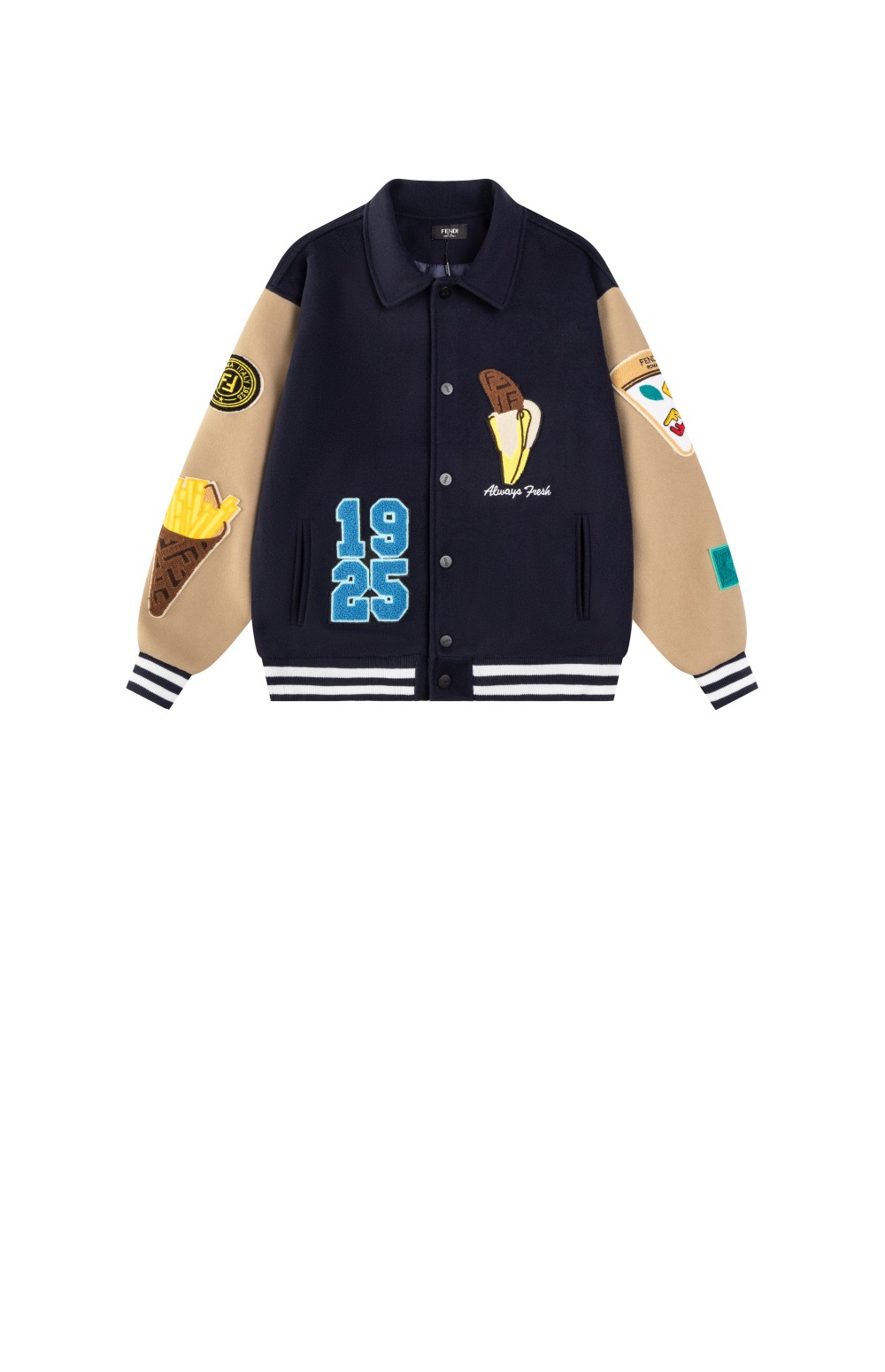 펜디 울 펜딜리셔스 보머 재킷