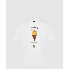 펜디 로고 프린트 반팔
