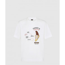 펜디 로고 프린트 반팔