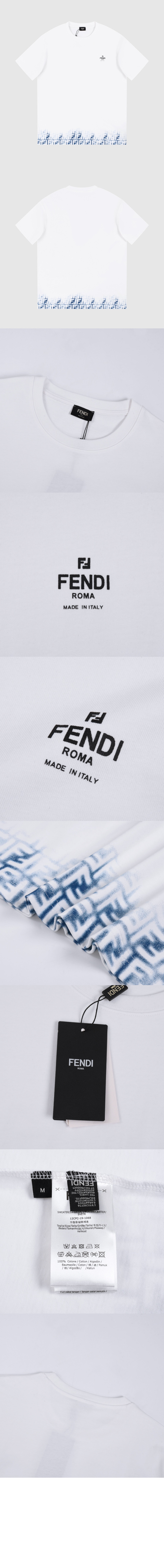 펜디 플라워 코튼 톱