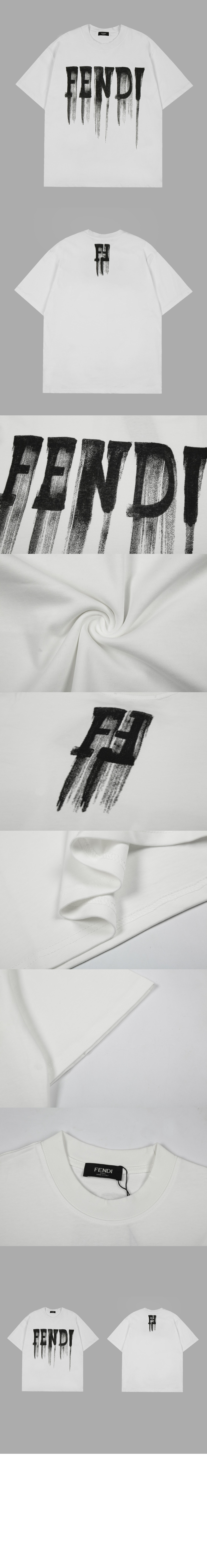 펜디 플라워 코튼 톱