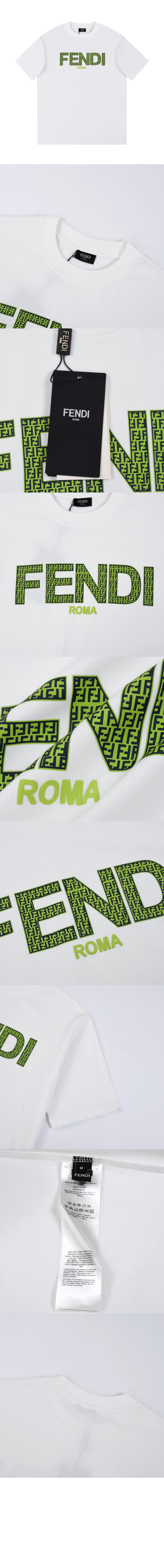 펜디 플라워 코튼 톱