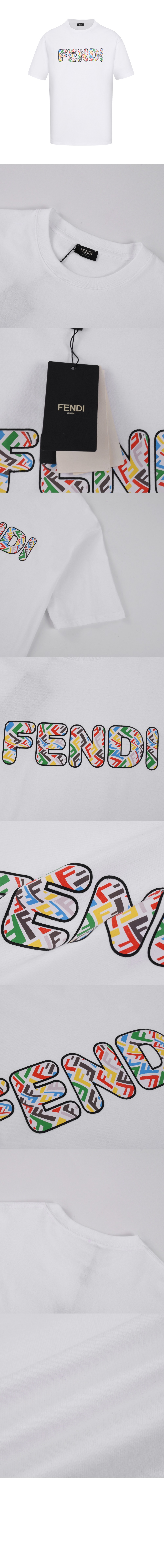 펜디 로고 프린트 반팔