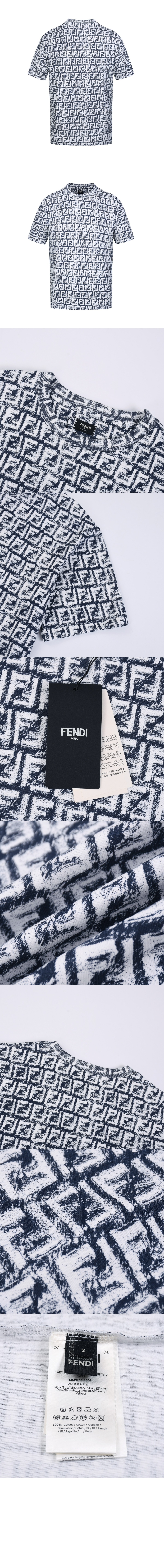 펜디 플라워 코튼 톱