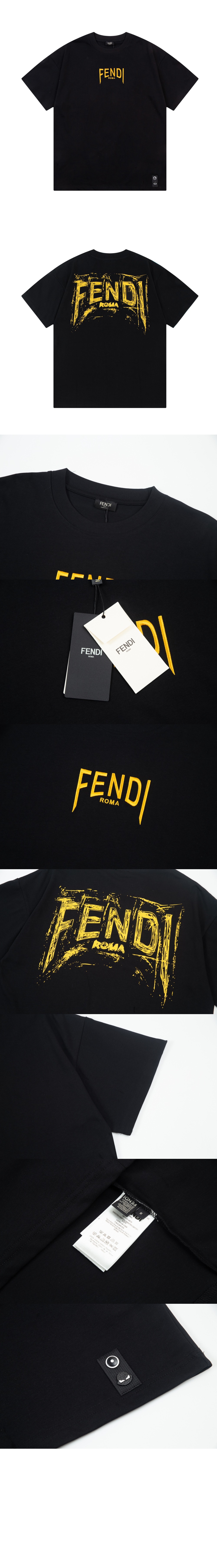 펜디 로고 프린트 반팔