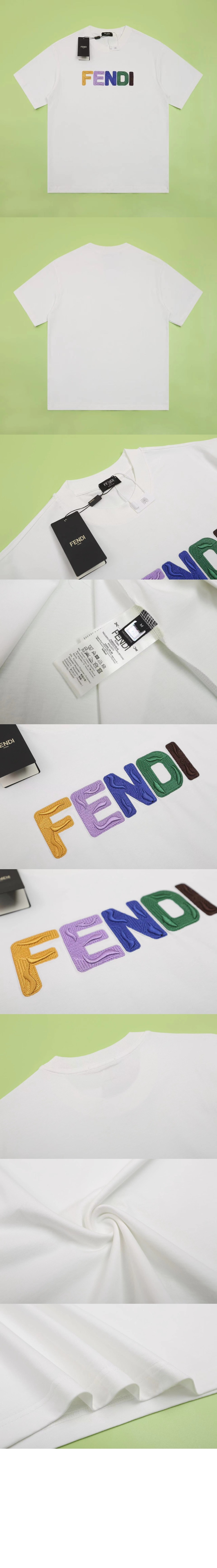 펜디 로고 프린트 반팔