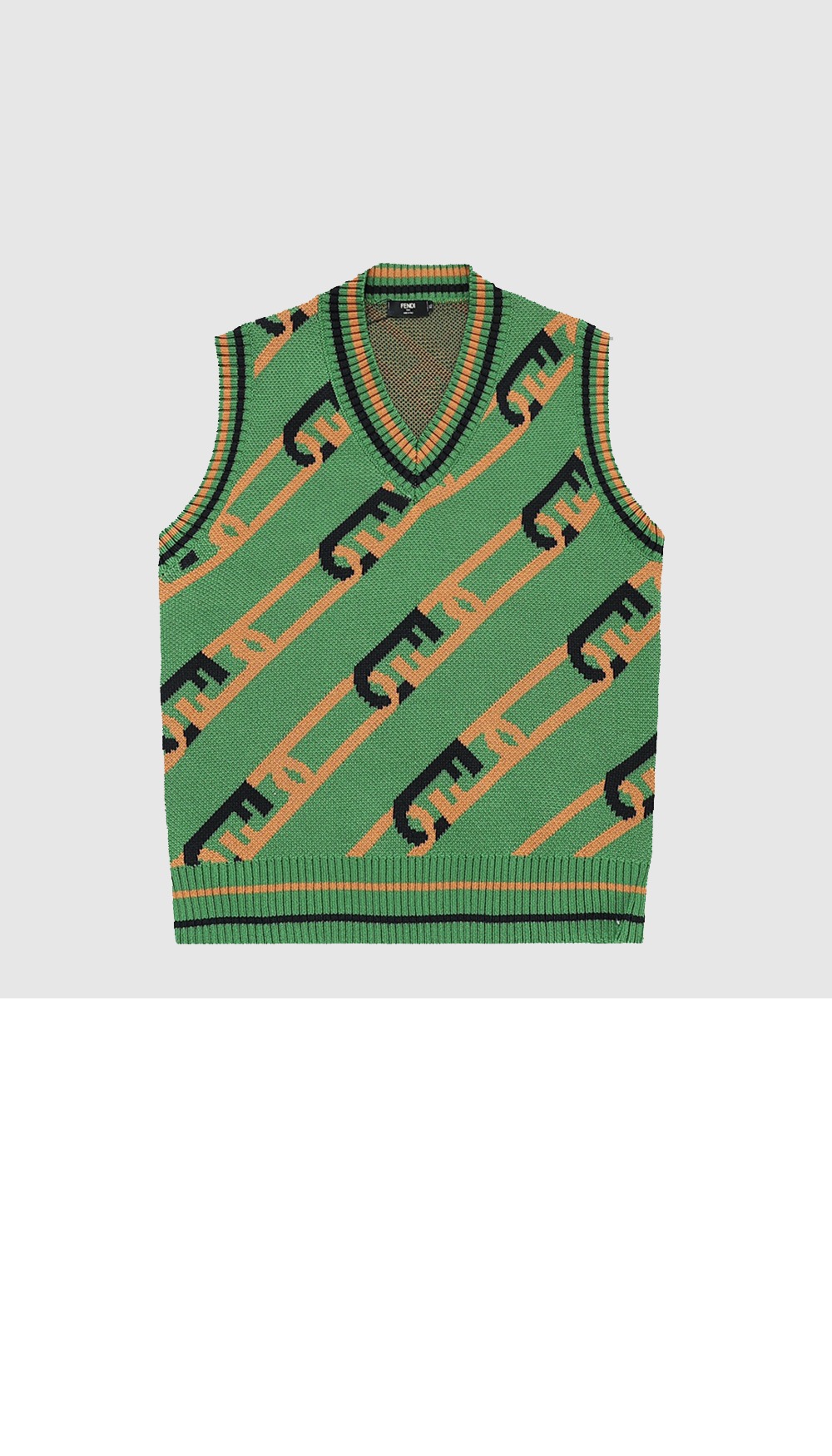 펜디 양털 조끼