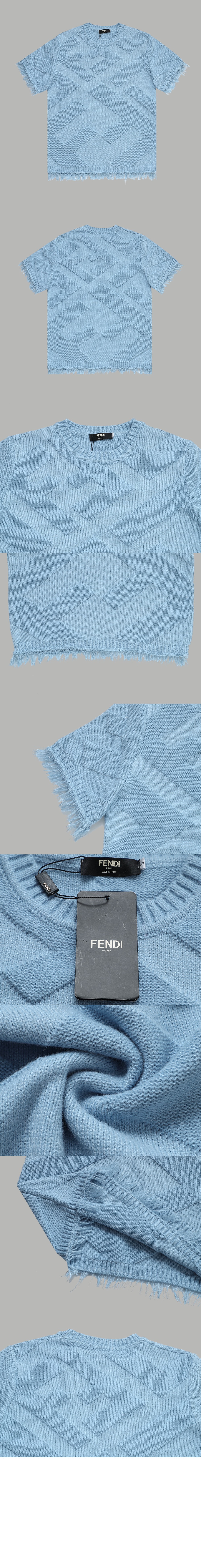 펜디 로고 프린트 반팔