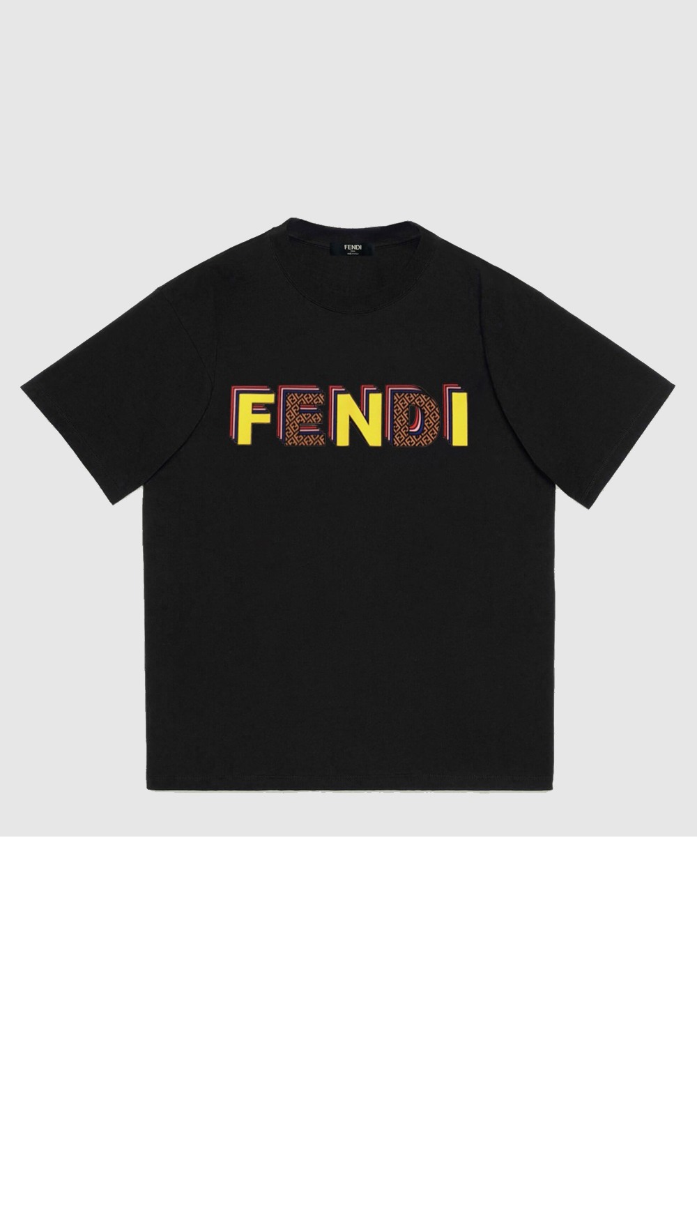 펜디 로고 프린트 반팔