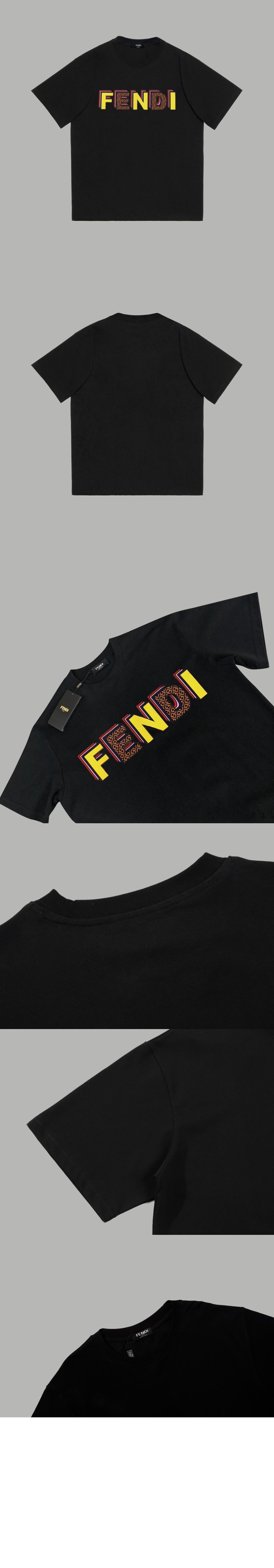 펜디 로고 프린트 반팔