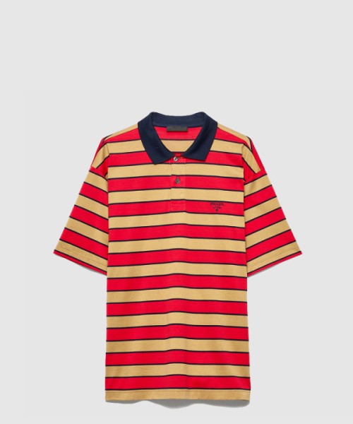 프라다 스트라이프 폴로 셔츠