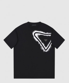 프라다 로고 폴로 셔츠