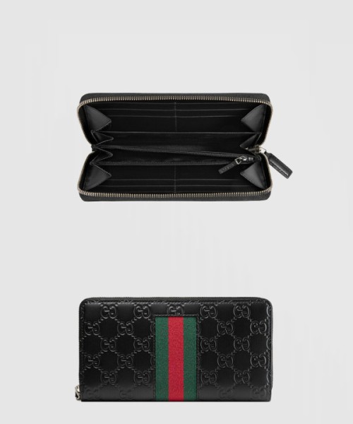 구찌 장지갑 시그니처 웹 408831