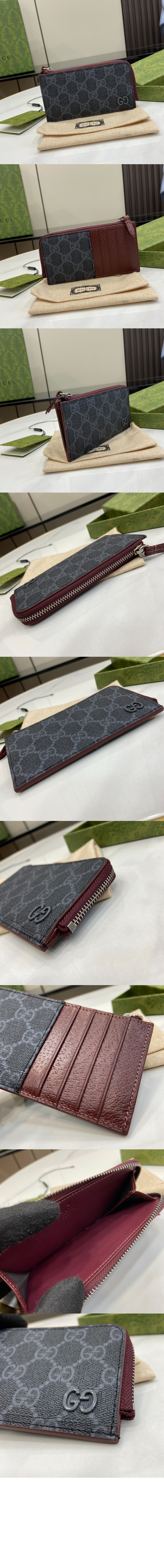 구찌 GG 디테일 GG 지퍼 카드 케이스 795233