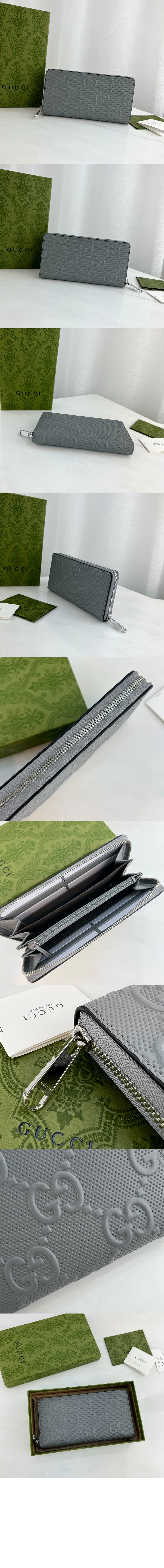 구찌 GG 엠보스 지퍼월렛 625558
