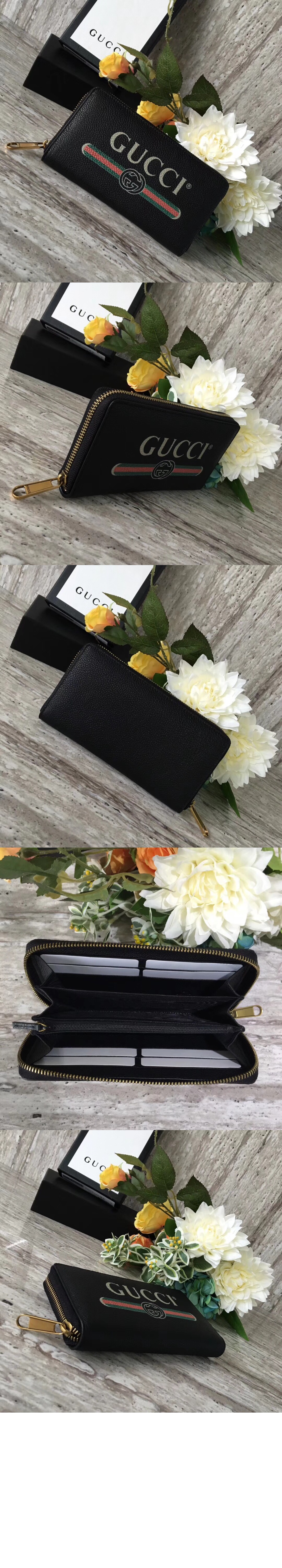 구찌 레더 빈티지 지퍼월렛 422496