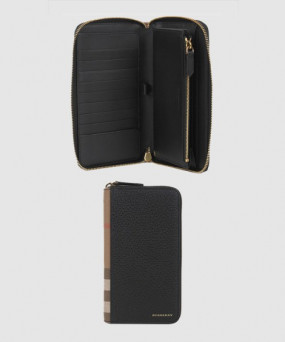 버버리 체크 지퍼 머니클립 39961931