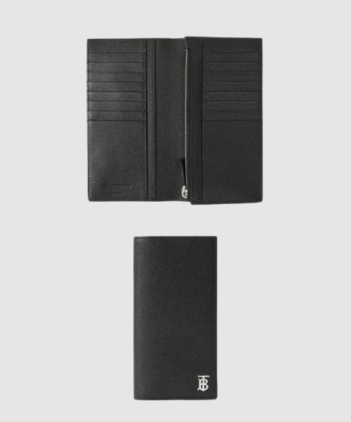 버버리 레더 TB 장지갑 80626921