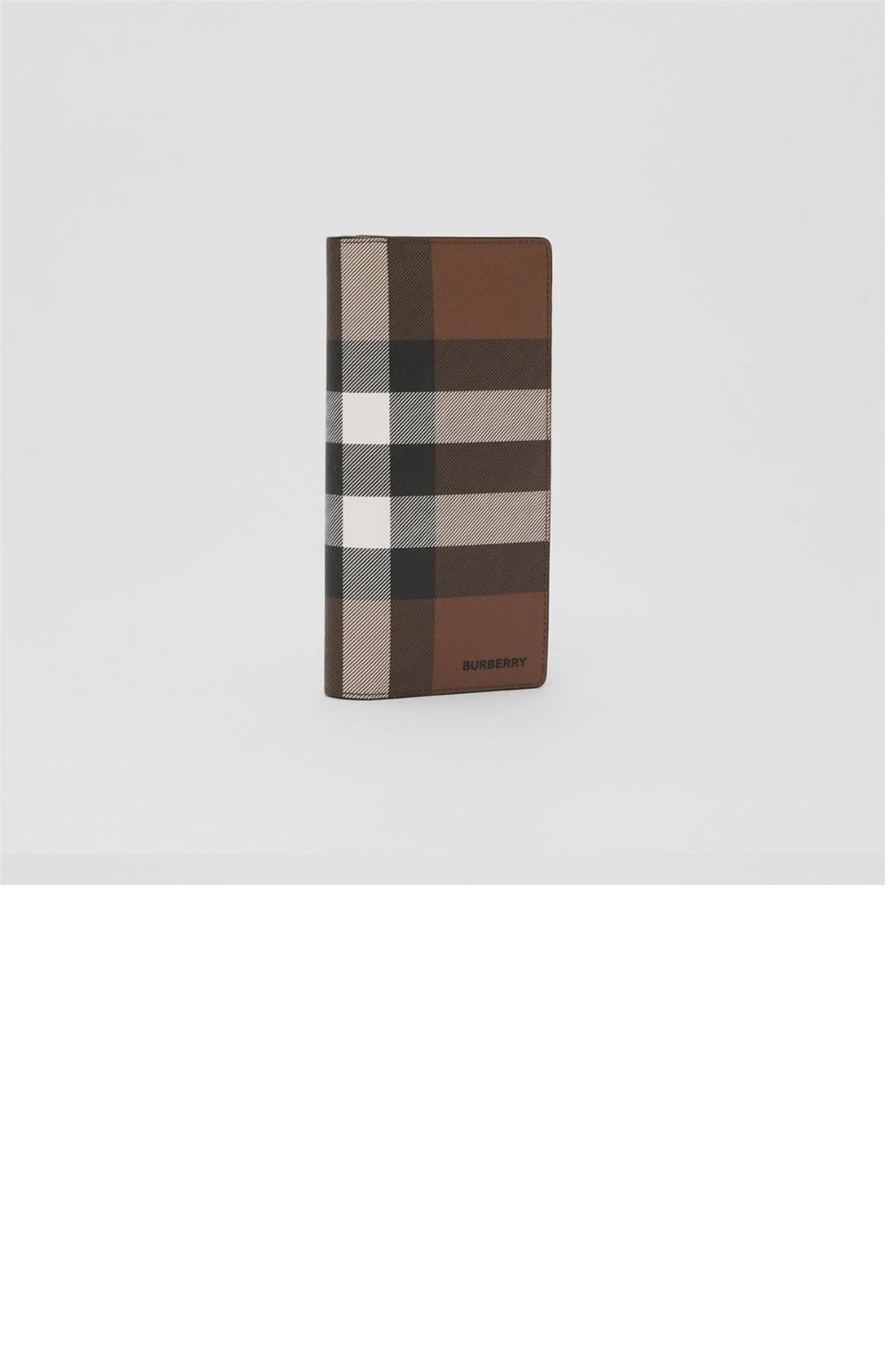 버버리 체크 E 캔버스 장지갑 80366701