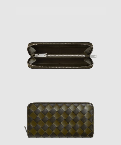 보테가베네타 인트레치아토 지퍼 어라운드 지갑 749427