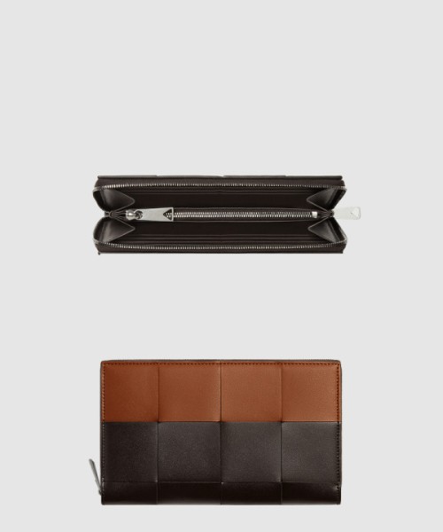 보테가베네타 카세트 지퍼-어라운드 지갑 748054