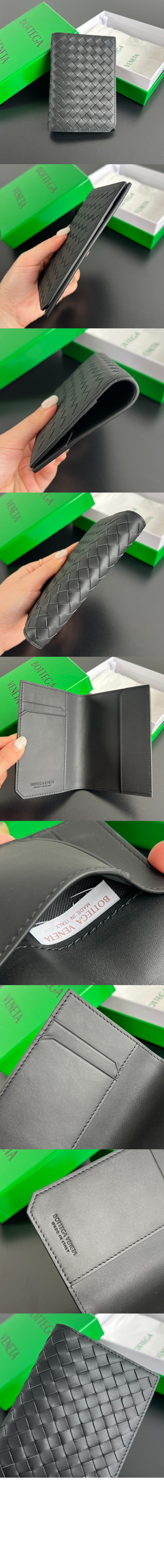 보테가베네타 인트레치아토 피콜로 여권 케이스 817398
