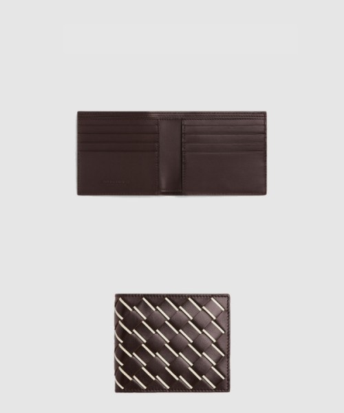 보테가베네타 인트레치아토 스트라이프 반지갑 퐁당 743211