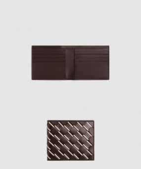 보테가베네타 인트레치아토 스트라이프 반지갑 퐁당 743211
