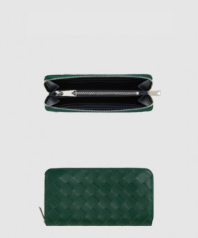 보테가베네타 인트레치아토 지퍼-어라운드 지갑 593217