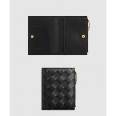 보테가베네타 스몰 인트레치아토 폴더형 지퍼 지갑 742330