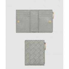 보테가베네타 스몰 인트레치아토 폴더형 지퍼 지갑 742330
