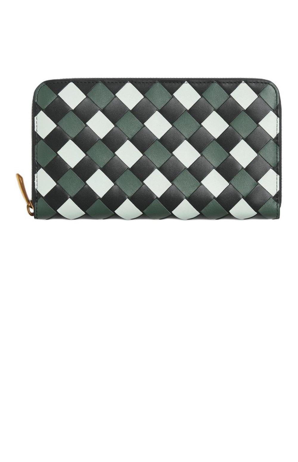 보테가베네타 소가죽 위빙 지퍼 지갑 742332